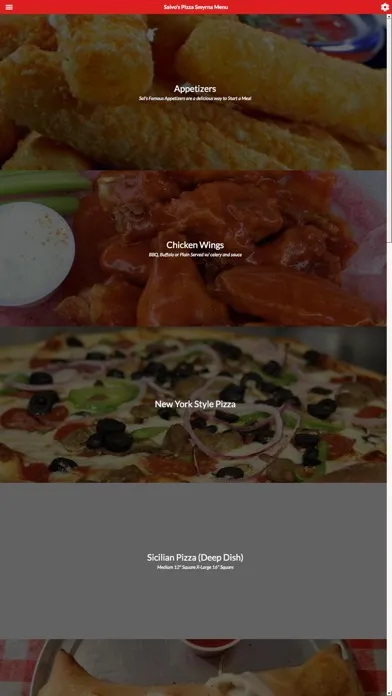Captures d'écran de Salvo's Pizza