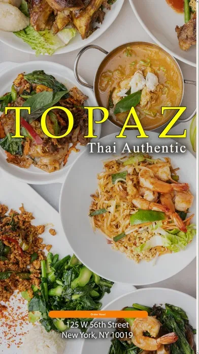 Screenshot di Topaz Thai Authentic App