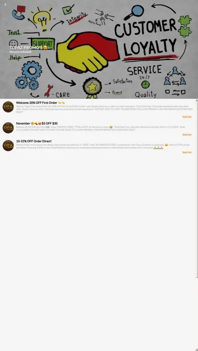 Screenshot di Topaz Thai Authentic App