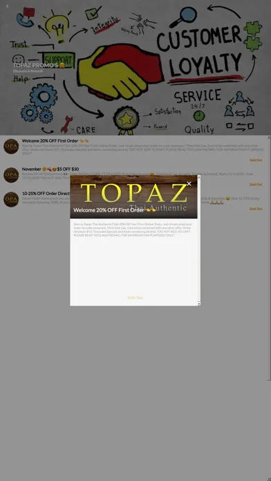 Screenshot di Topaz Thai Authentic App