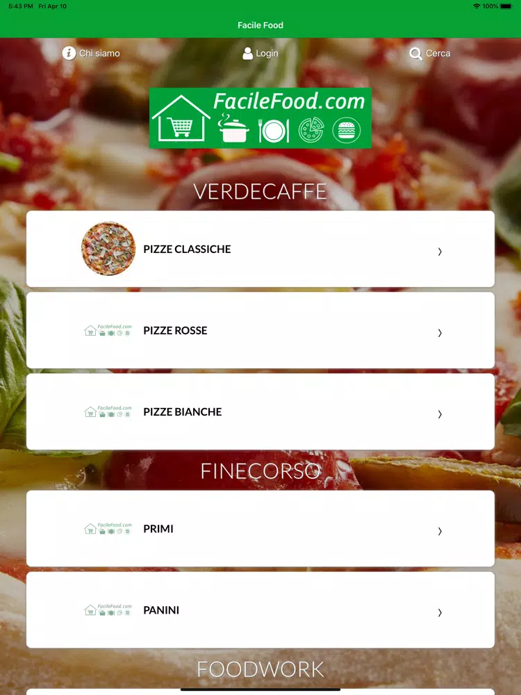 Facile Food iPad  Screenshots