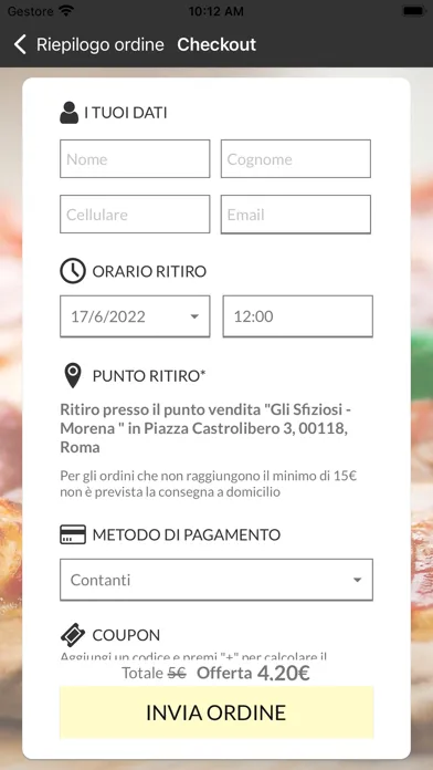 Captures d'écran de Pizzeria Gli Sfiziosi