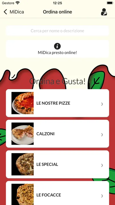 ภาพหน้าจอของ MiDica Pizzeria