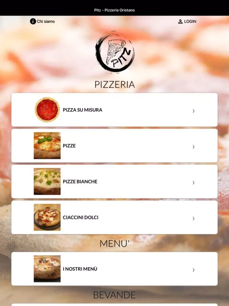 Pitz - Pizzeria Oristano iPad  스크린샷