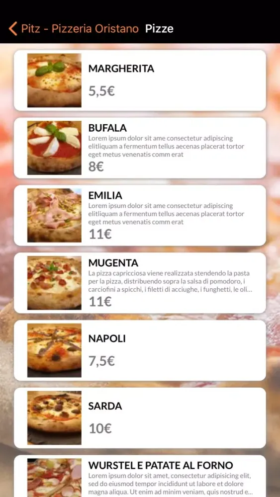 Pitz - Pizzeria Oristano 스크린샷