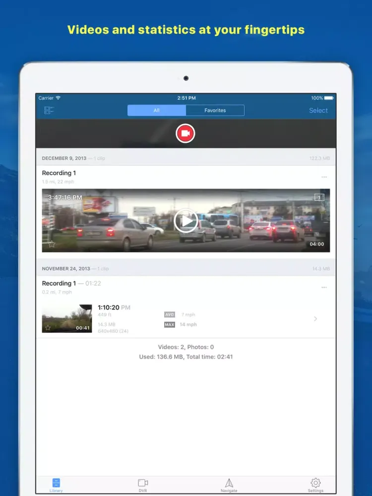 صور OsmAnd DVR iPad 