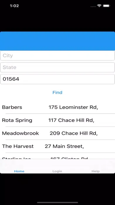FindRestaurantUSApp Screenshots