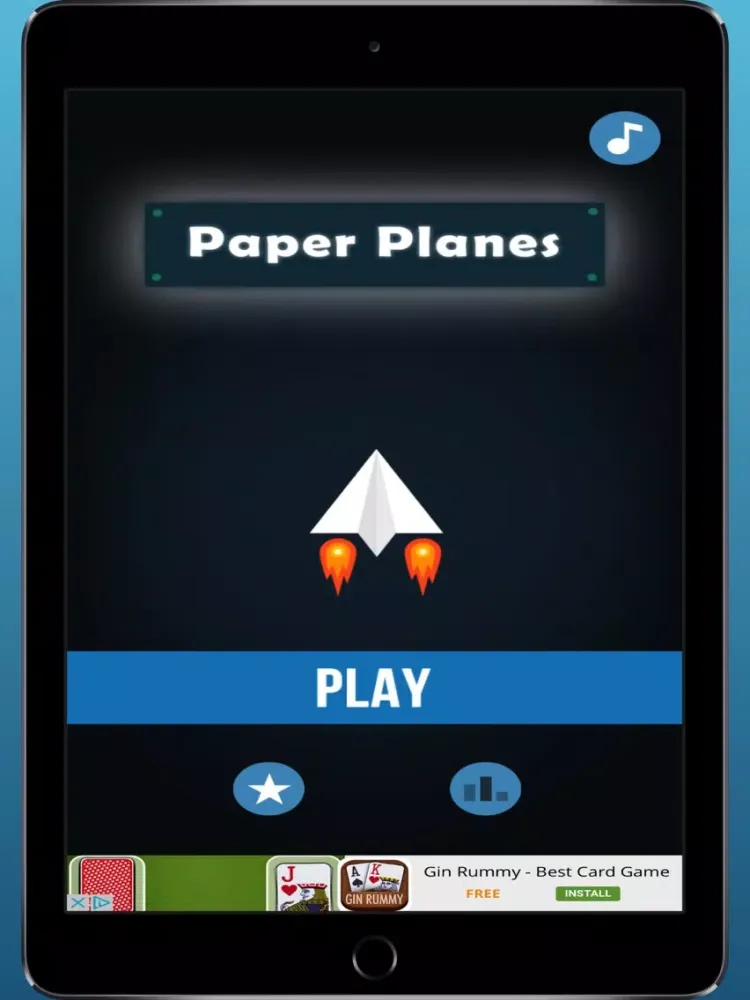 Tangkapan skrin Paper Planes Flying iPad 