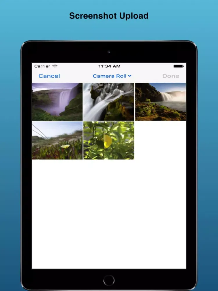 ภาพหน้าจอของ OurPhotoShare iPad 