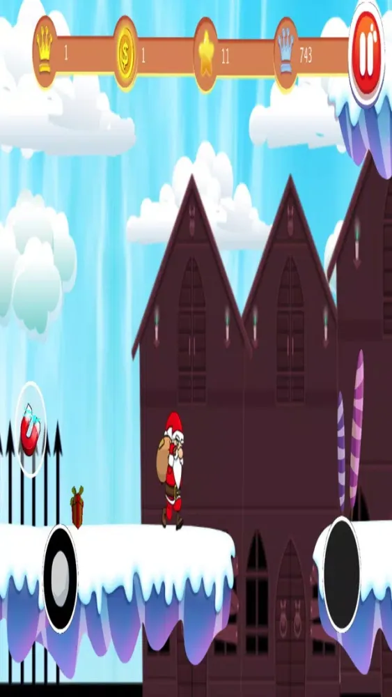 Ảnh chụp màn hình của Jumping Santa Fun Pro