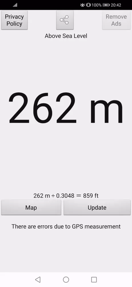 Altitude Altimeter (m) Ekran Görüntüleri