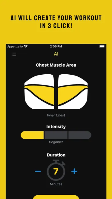 Captures d'écran de Chestify - AI Fitness Workout