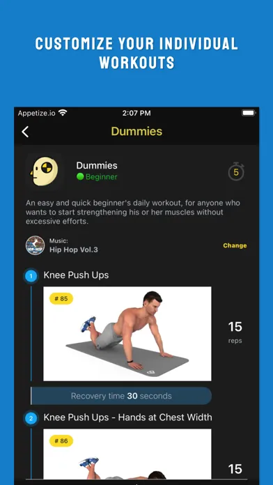 Captures d'écran de Chestify - AI Fitness Workout