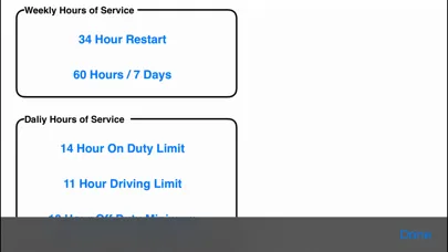 Drivers Daily Log Screenshots