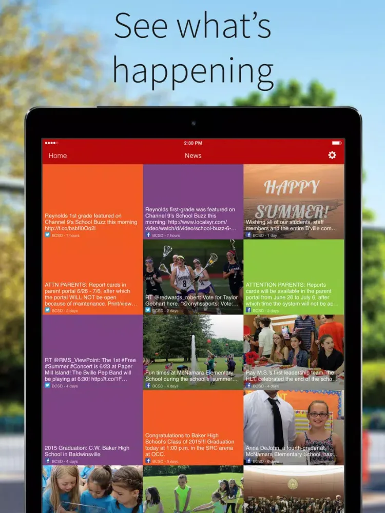Screenshot di Baldwinsville Central School District iPad 