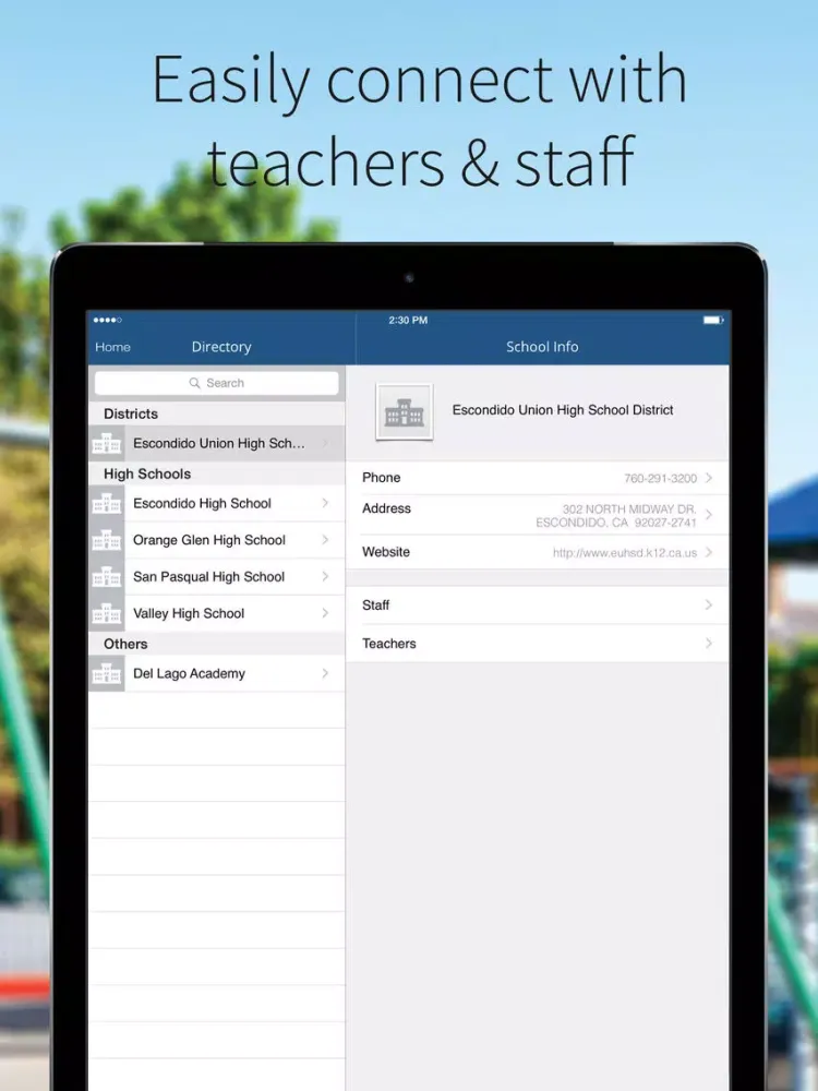 Escondido Union High School District iPad  Ekran Görüntüleri