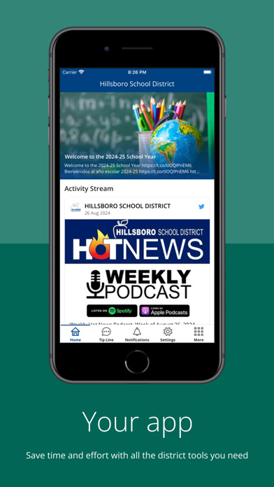 Ảnh chụp màn hình của Hillsboro School District