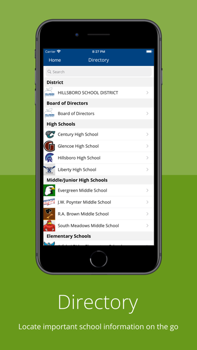 Ảnh chụp màn hình của Hillsboro School District