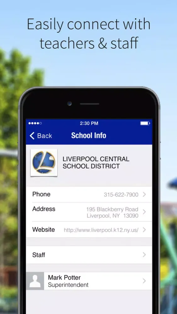 Captures d'écran de Liverpool Central School District