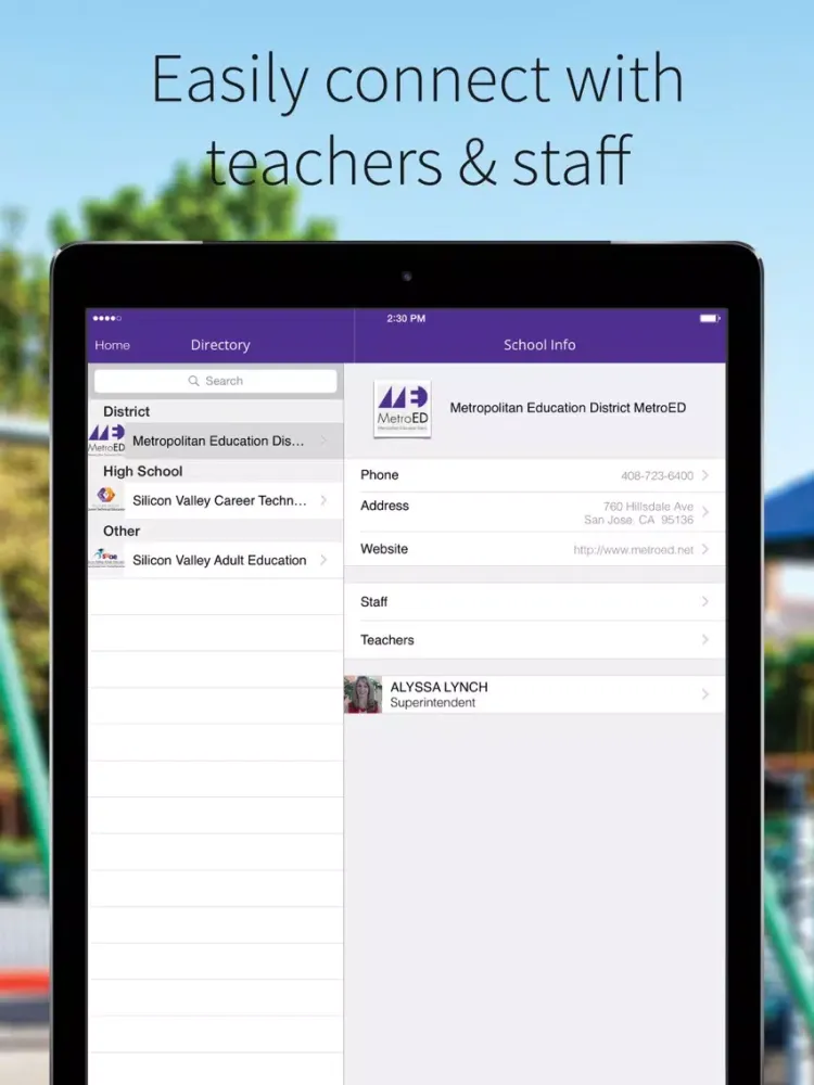 MetroED SVCTE SVAE iPad 應用截圖