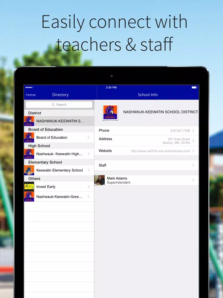 Nashwauk Keewatin School District iPad  স্ক্রিনশট