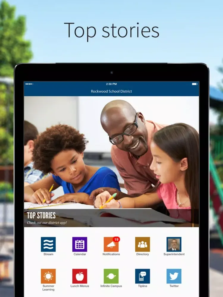Zrzuty ekranu Rockwood School District iPad 