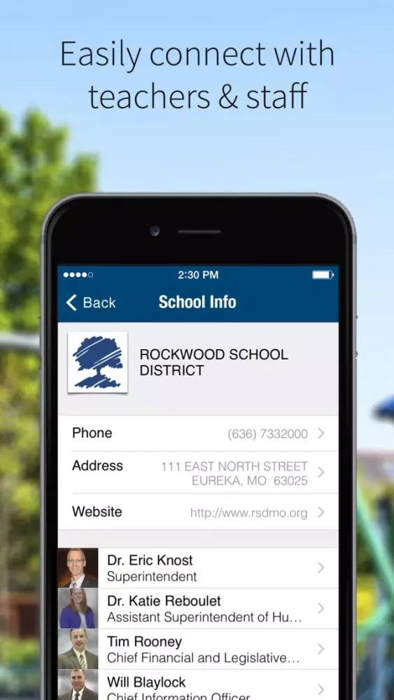 Zrzuty ekranu Rockwood School District
