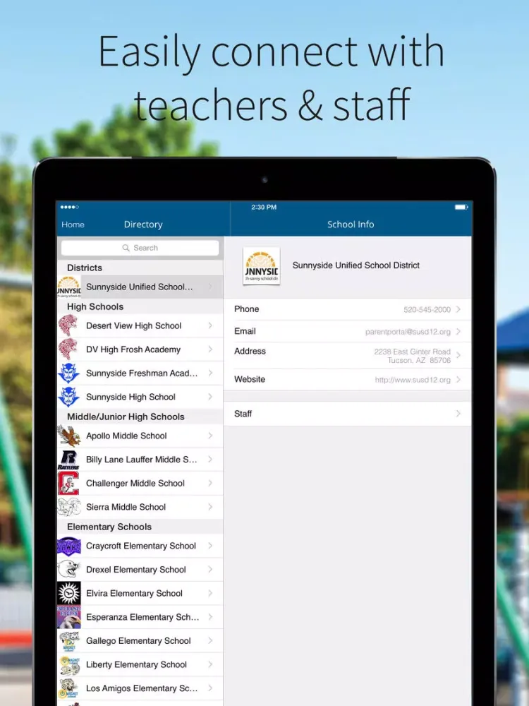 Sunnyside USD iPad  スクリーンショット