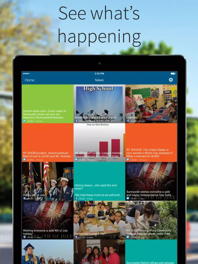 Sunnyside USD iPad  スクリーンショット