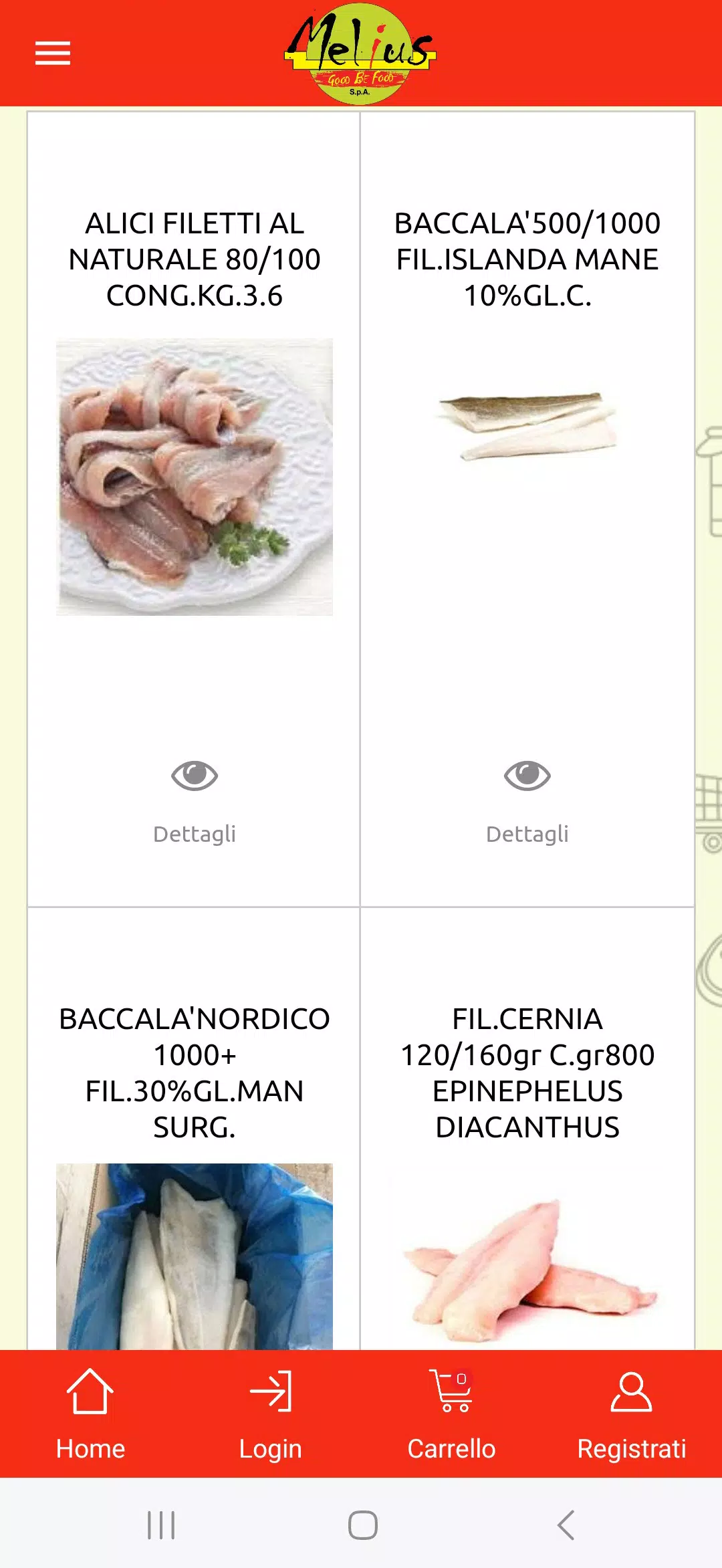 Melius Catering S.p.A. Screenshots