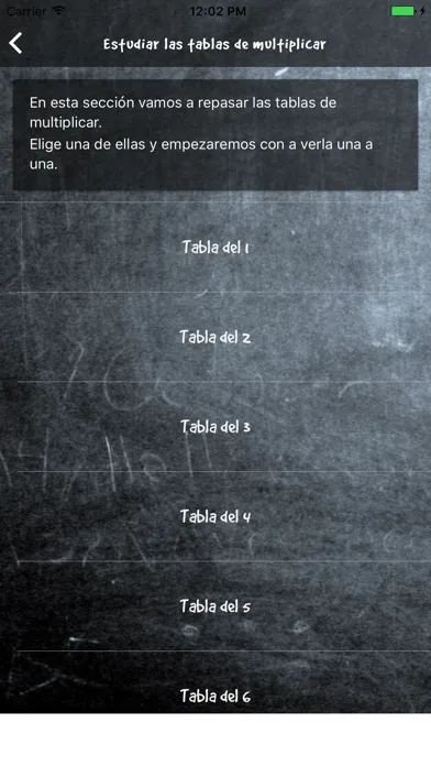 Capturas de pantalla de Tablas de multiplicar con audio