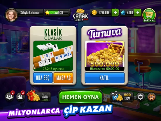 تصاویر Çanak Okey Plus iPad 