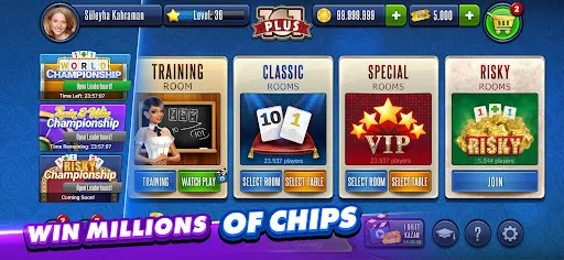 Tangkapan layar 101 Okey Plus Rummy Board Game
