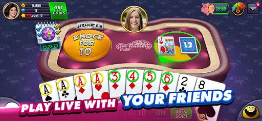 Gin Rummy Plus: Fun Card Game स्क्रीनशॉट
