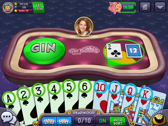 Ảnh chụp màn hình của Gin Rummy Plus - Fun Card Game iPad 