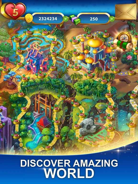 Lost Jewels - Match 3 Puzzle iPad  Ekran Görüntüleri