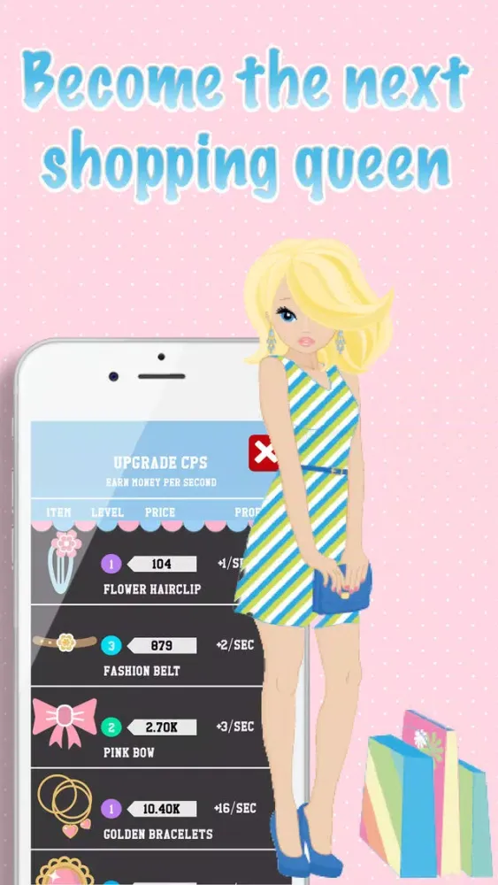 Fashion Clicker - the story about a fashion queen Ekran Görüntüleri