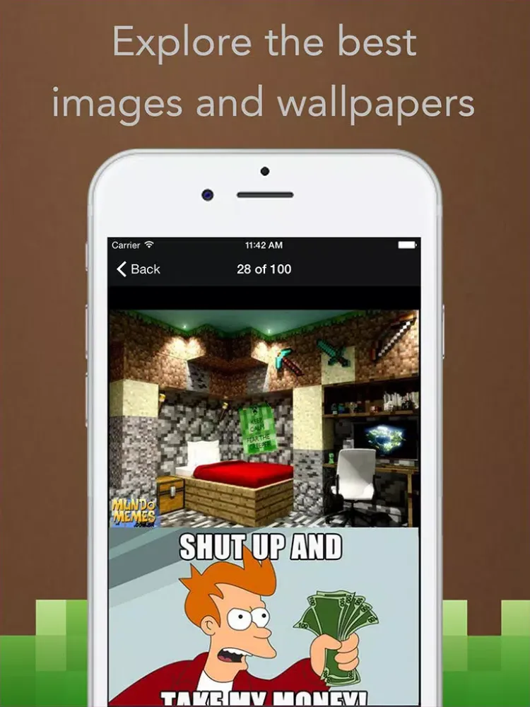 Wallpaper for Minecraft Free (unofficial) - Tips and Tricks, Skins and Community iPad  Screenshots