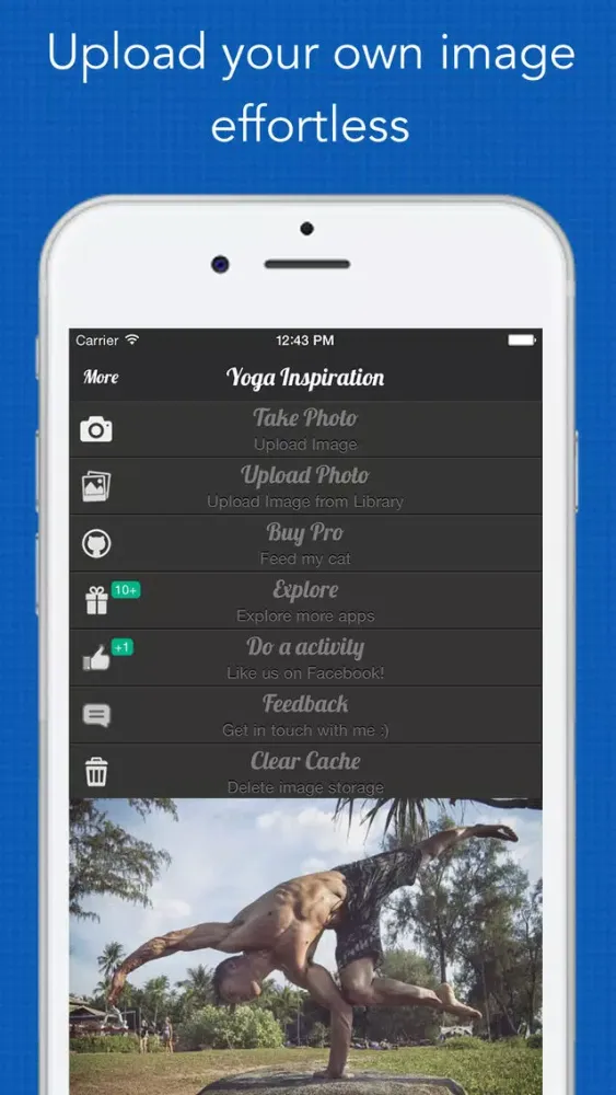Captures d'écran de Yoga Inspiration PRO - Simply and Quick Yoga Workouts for Woman and Men with Healthy Poses, Fitness, Workout and Motivation