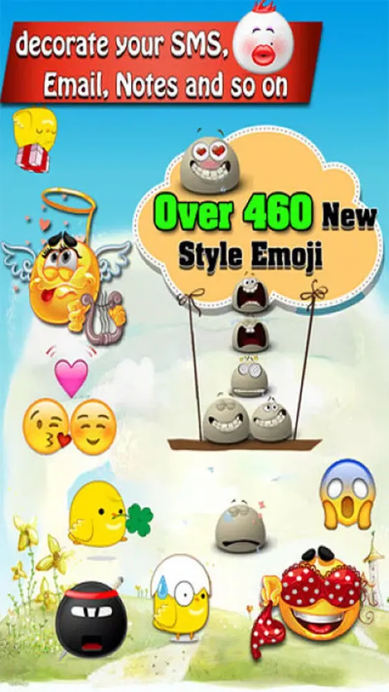 Emoji Emoticons Free + Photo Captions Collage - 300+ New Smiley Symbols & Icons for Messages & Emails应用截图