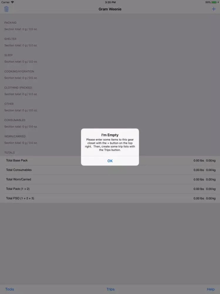 Capturas de pantalla de Gram Weenie iPad 