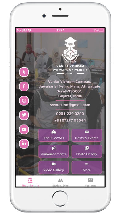 V V Women's University Ekran Görüntüleri