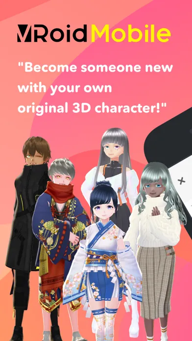 ภาพหน้าจอของ VRoid Mobile