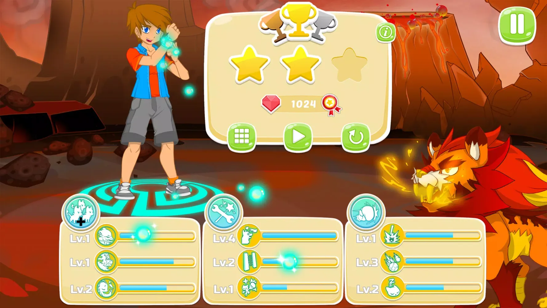 Tangkapan skrin Animalon: Epic Monsters Battle