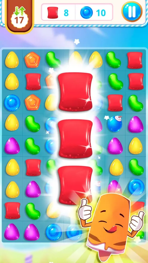 Tangkapan skrin Lollipop World : match3 mania