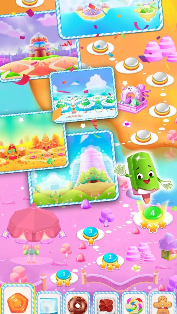 Tangkapan skrin Lollipop World : match3 mania