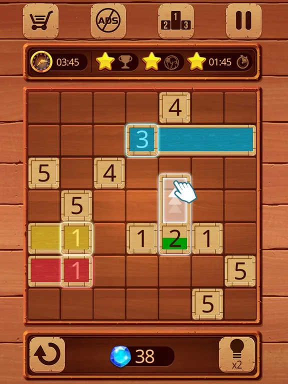ภาพหน้าจอของ Fill In the holes iPad 