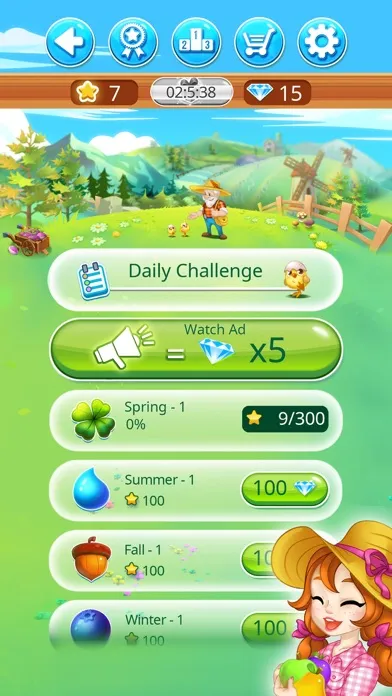 Happy Farm : 1 line only Screenshots