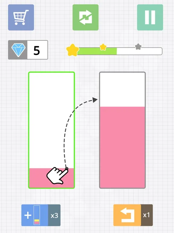 Liquid puzzle : sort the color iPad Screenshots