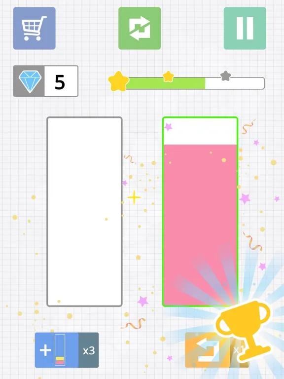 Liquid puzzle : sort the color iPad Screenshots